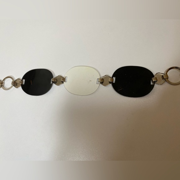 60s VTG Black and White Chain Belt main image 2